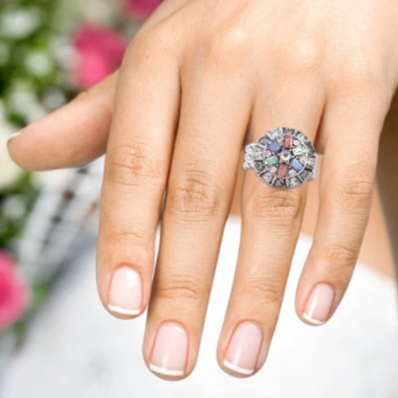 Snap Charm Stretch Ring with 3 Mini Snap Charms - Picture 5 of 7